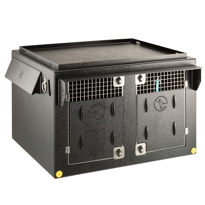 Dog Car Travel Crate- The DT 1000 - All Weather Kit DT Box DT BOXES 1000mm Black