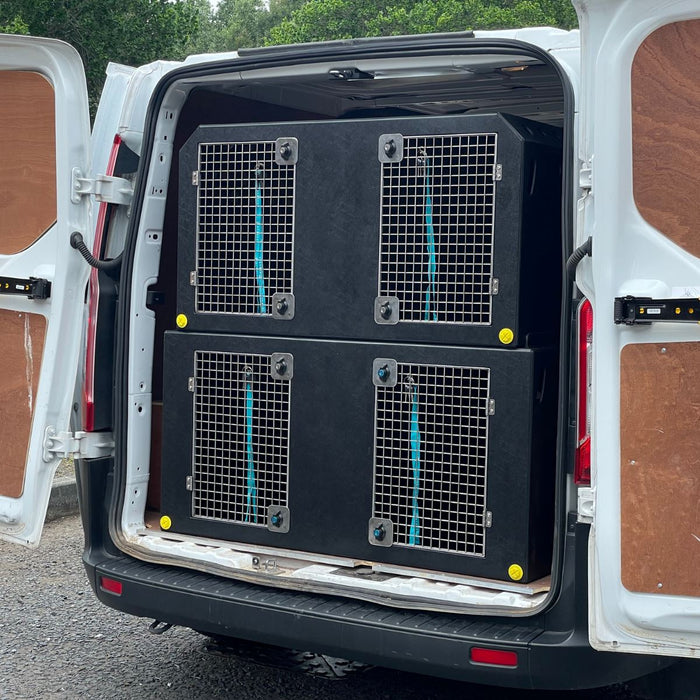 Double stack Dog Van Kit - DT VM1 DT Box DT BOXES Black Escape Hatches (included)
