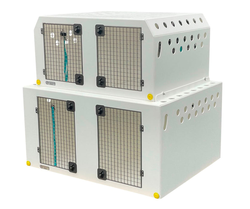 Peugeot Partner | 2008-Persent |Double stack Dog Van Kit | DT VS1 DT Box DT BOXES White(+£50) Escape Hatches (included)