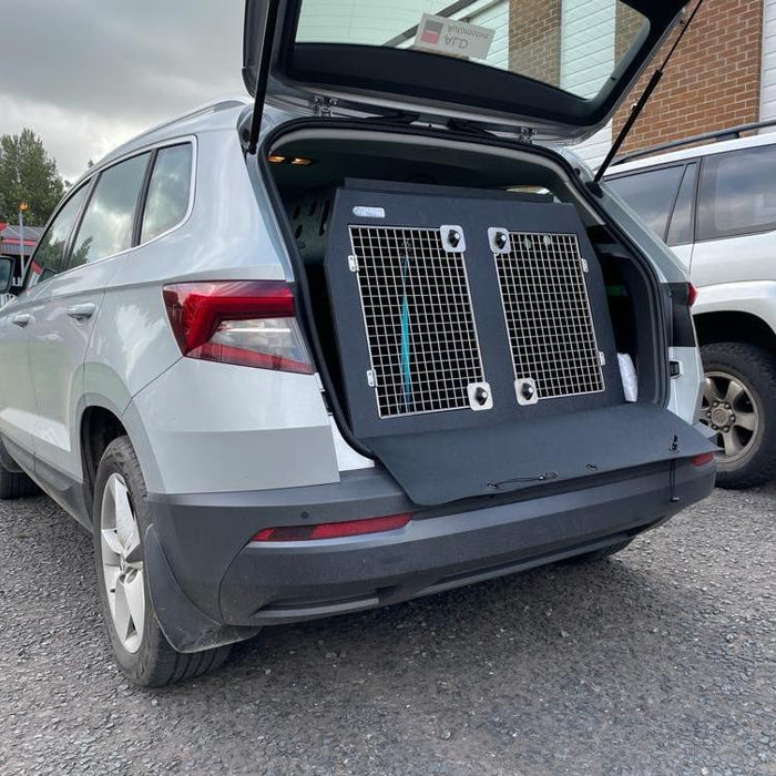Skoda Karoq Raised Boot ( 2017 - Present ) DT Box Dog Car Travel Crate - The DT 7 DT Box DT BOXES