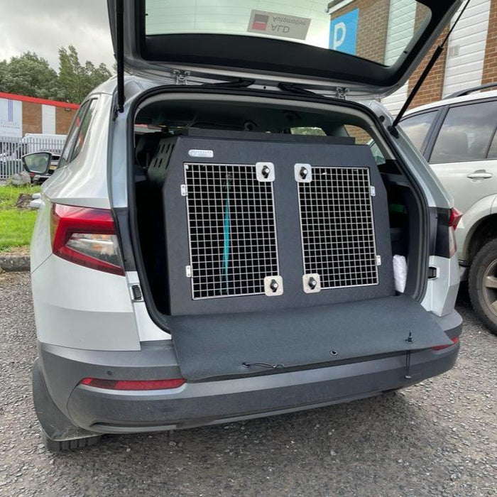 Skoda Karoq Raised Boot ( 2017 - Present ) DT Box Dog Car Travel Crate - The DT 7 DT Box DT BOXES