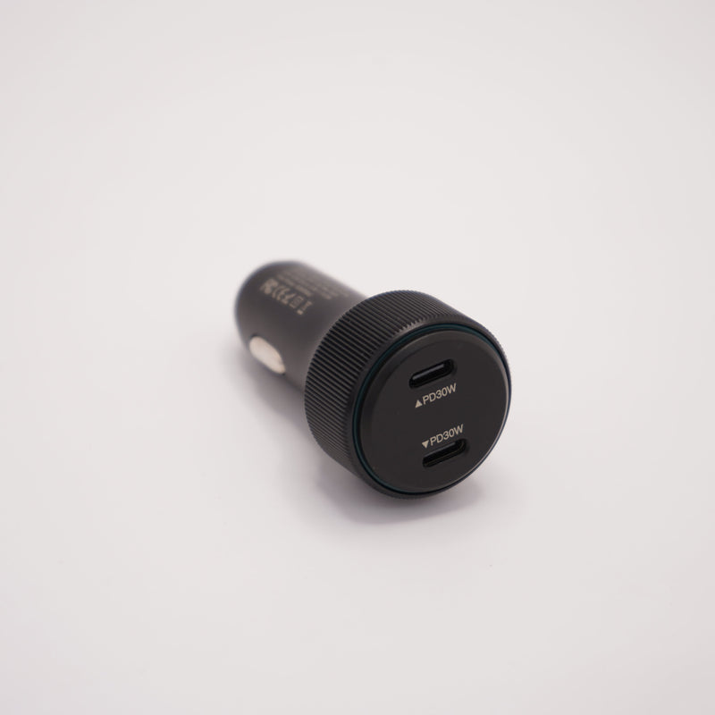 USB-C Car Charger Adaptor - Dual Port - Pro Cool Fan