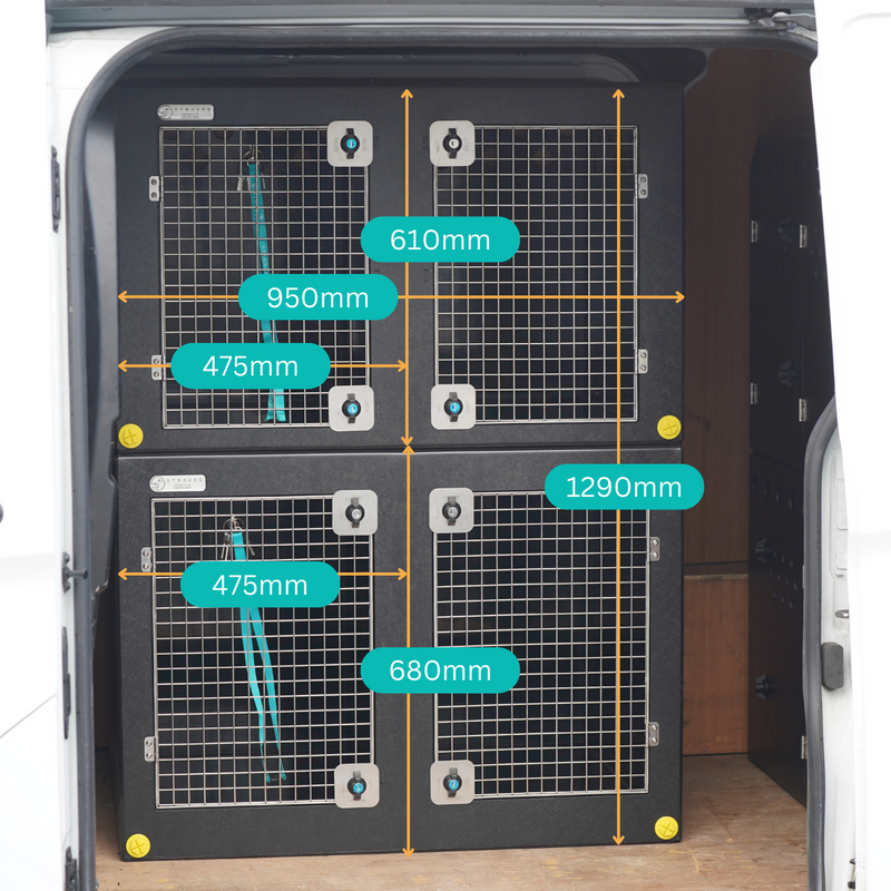 Dog Van Kit | Ford Transit Custom | 2012 > | Double stack Side Door | DT VM4 - DT BOXES