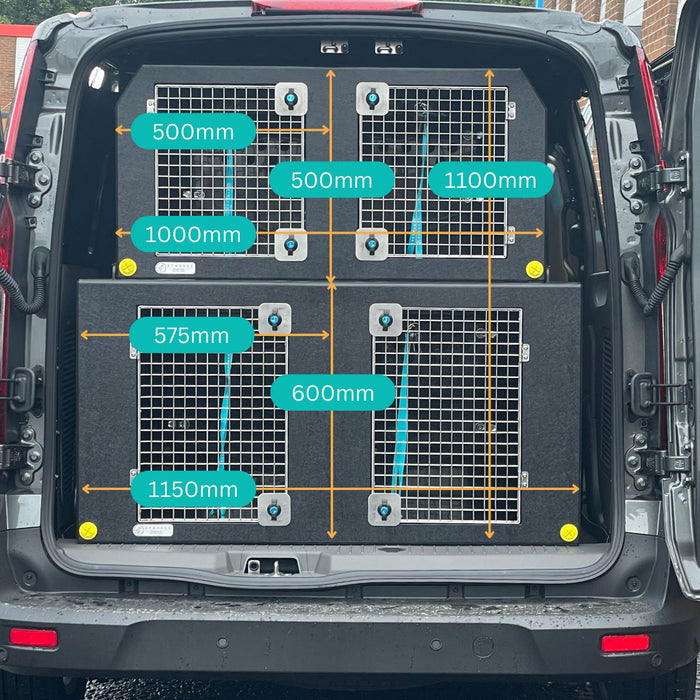 Ford Transit Connect | 2014-Present | Double stack Dog Van Kit | DT VS1 DT Box DT BOXES 