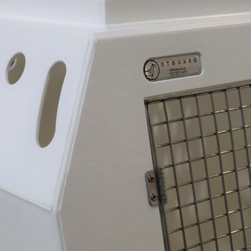 Jaguar I-pace (2018 - Present) Dog Car Travel Crate- DT 17 DT Box DT BOXES 930mm White No