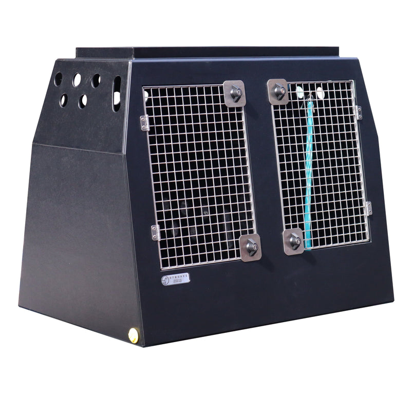 Skoda Karoq Dog Car Travel Crate- DT 15 DT Box DT BOXES Double Black 