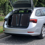 Škoda Octavia Estate (2020 - Present) Dog Car Travel Crate- DT Box DT Box DT BOXES Double Black 