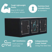 Terrier Box - 3 Compartment - DT Box Dog Car Travel Crate DT Box DT BOXES 