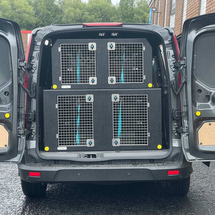 Toyota Proace City | 2020-Present | Double stack Dog Van Kit | DT VS1 DT Box DT BOXES Black Escape Hatches (included) 